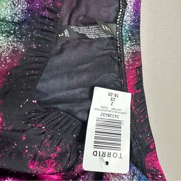 NWT! TORRID galaxy print high rise bikini bottoms, 2X. - Picture 7 of 7